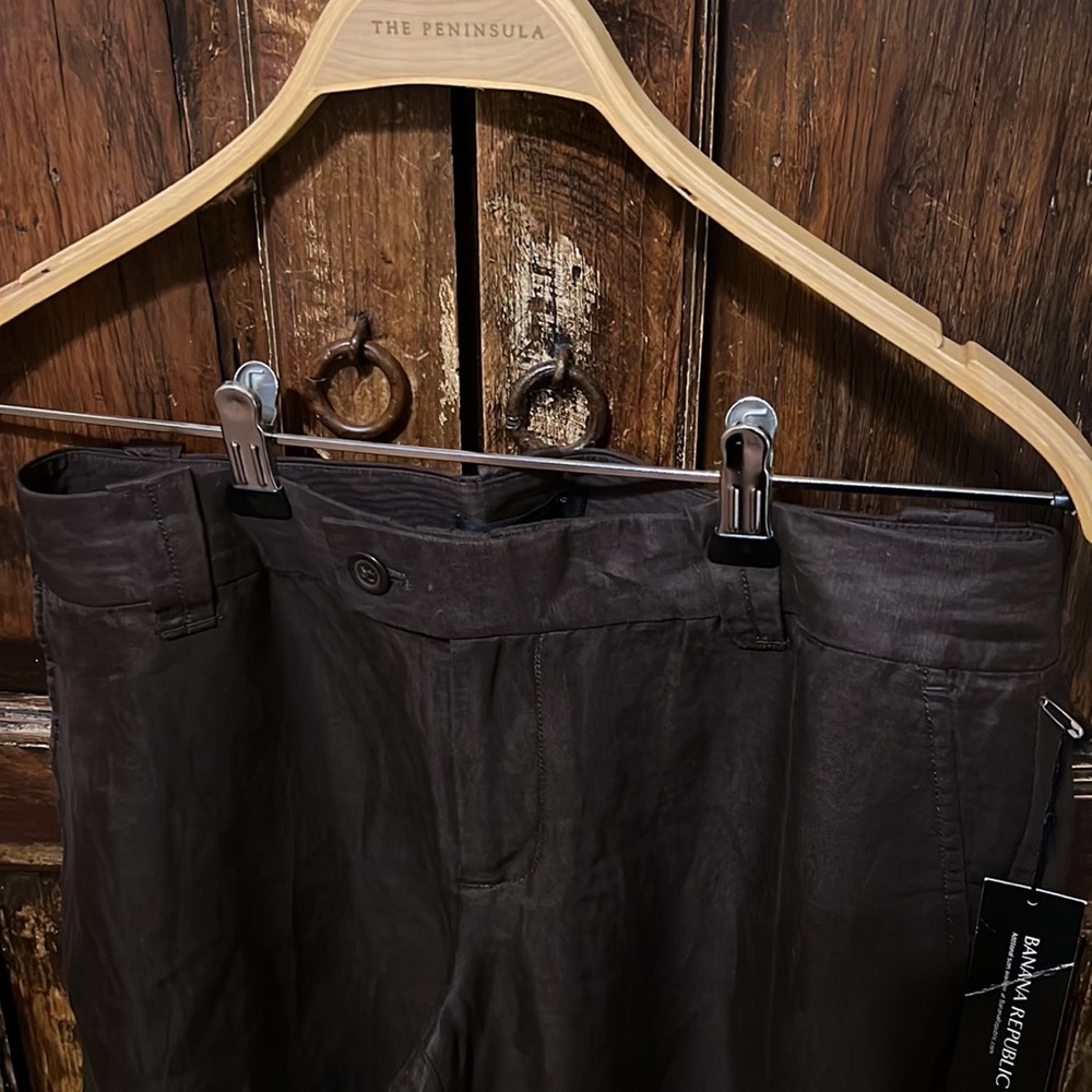 Banana Republic Chocolate Summer Trousers NWT - Picture 6 of 6